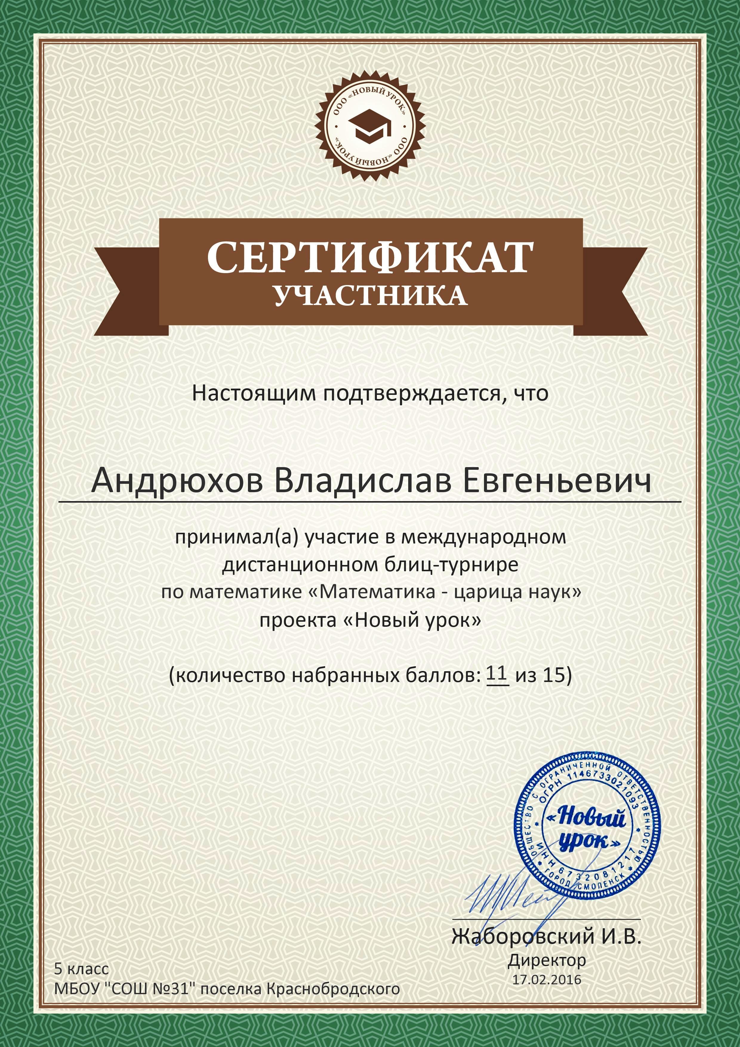 Сертификат участника новый год Сертификат участника новый год